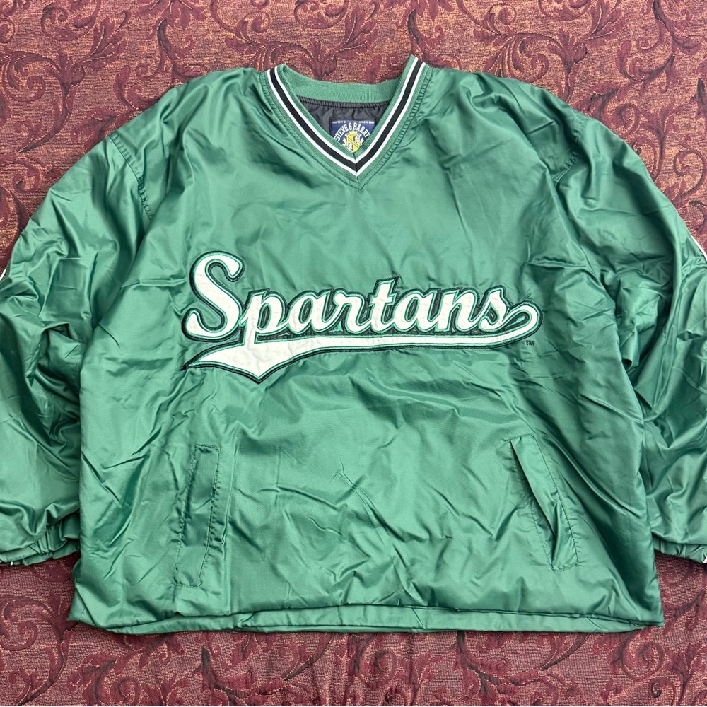 VTG Boxy Michigan State Spartans Pullover Jacket